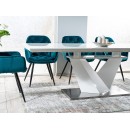 Стол обеденный SIGNAL ALARAS III белый лак/белый 160-220/90