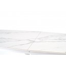 Стол обеденный HALMAR VIVALDI белый мрамор/белый 160-200/89