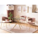 Стол обеденный SIGNAL AZALIA прозрачный/золотой 80