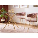 Стол обеденный SIGNAL AZALIA прозрачный/золотой 80