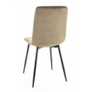 Стул SIGNAL JERRY Velvet Bluvel 40 темно-бежевый/черный