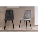 Стул SIGNAL JERRY  Velvet Bluvel 03 светло-серый/черный