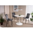 Стул SIGNAL JERRY Velvet Bluvel 14 серый/черный