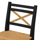 Стул барный Folium H600 (черный/шпон дуба)