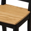 Стул барный Folium H600 (черный/шпон дуба)