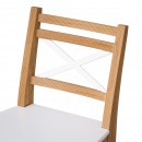 Стул барный Folium H600 (шпон дуба/белый)