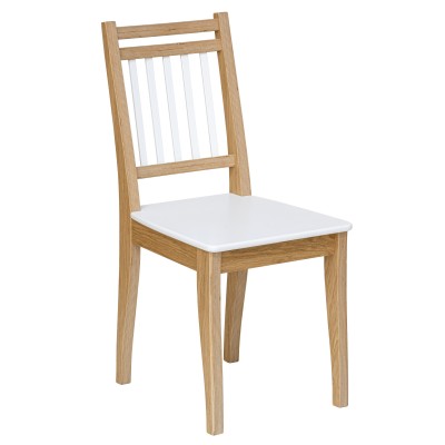 Стул Folium Марк 3 (шпон дуба/белый)