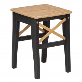 Табурет Folium Марк 1 (черный/шпон дуба)