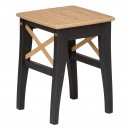 Табурет Folium Марк 1 (черный/шпон дуба)